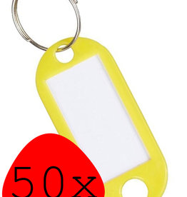 BASEY. BASEY. Sleutehangerlabels - Geel - 50 PACK