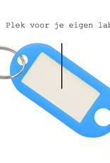 BASEY. Sleutellabels Sleutelhanger Sleutellabel Bagagelabel Naamlabels - Blauw - 20x