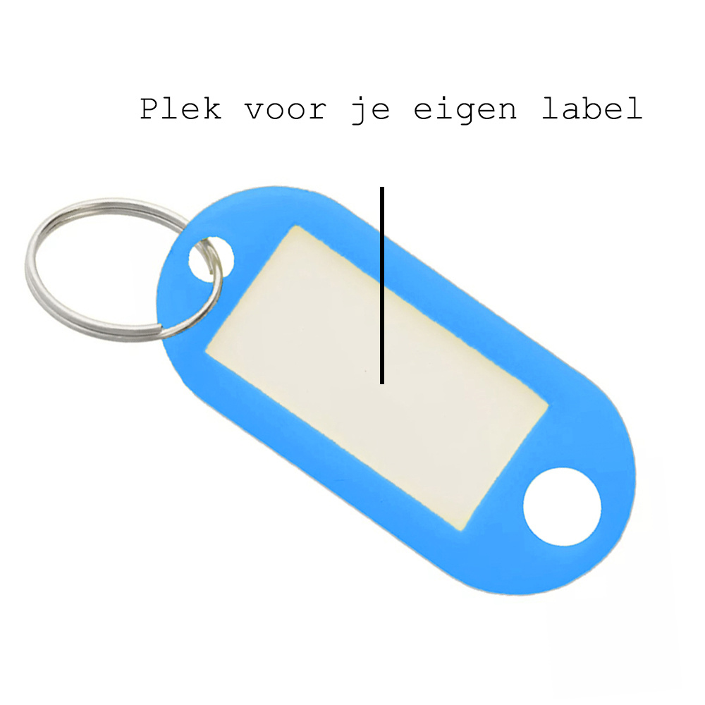 BASEY. Sleutellabels Sleutelhanger Sleutellabel Bagagelabel Naamlabels - Blauw - 20x