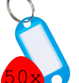 BASEY. BASEY. Sleutehangerlabels - Blauw - 50 PACK