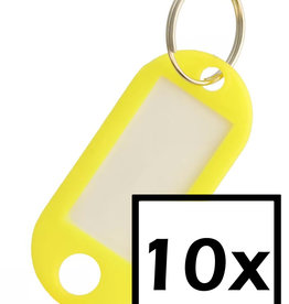 NoXx NoXx Sleutehangerlabels - Geel - 10 PACK
