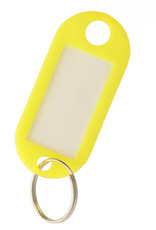 Nomfy Sleutelhanger Bagagelabel Gekleurde Sleutellabels Sleutelhangers Naamlabel Geel - 5x