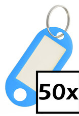 NoXx Sleutelhanger Sleutellabel Bagage Label Sleutel Naamlabel - Blauw - 50x
