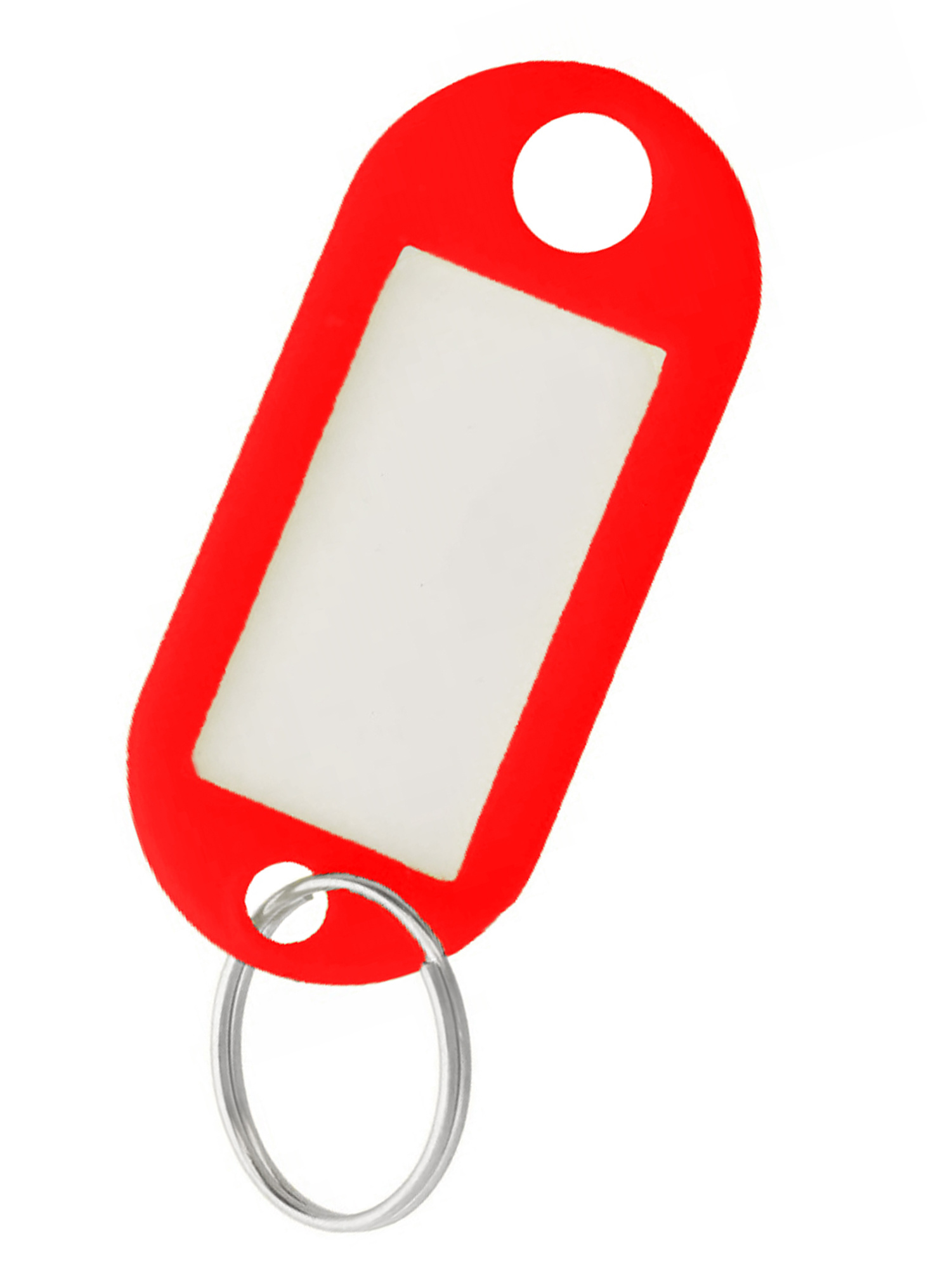 Nomfy Sleutelhanger Bagagelabel Gekleurde Sleutellabels Sleutelhangers Naamlabel Rood - 10x