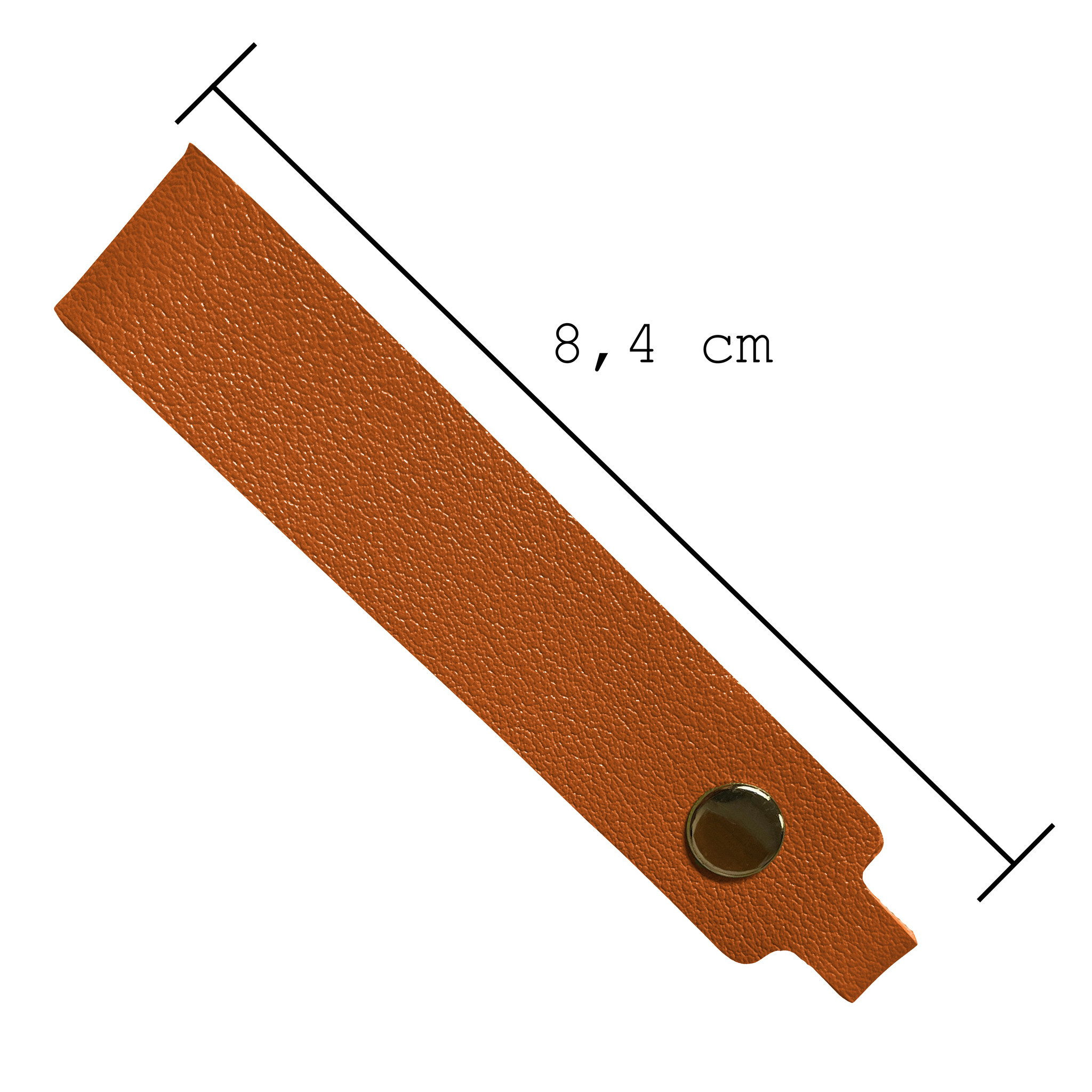 BASEY. Sleutelhanger Leer - Leren Sleutelhanger Met Sleutelhanger Ring - Bruin