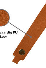 Nomfy Sleutelhanger Auto Met Sleutelring Leer Sleutelhanger Sleutelhanger Leer Dun - Bruin