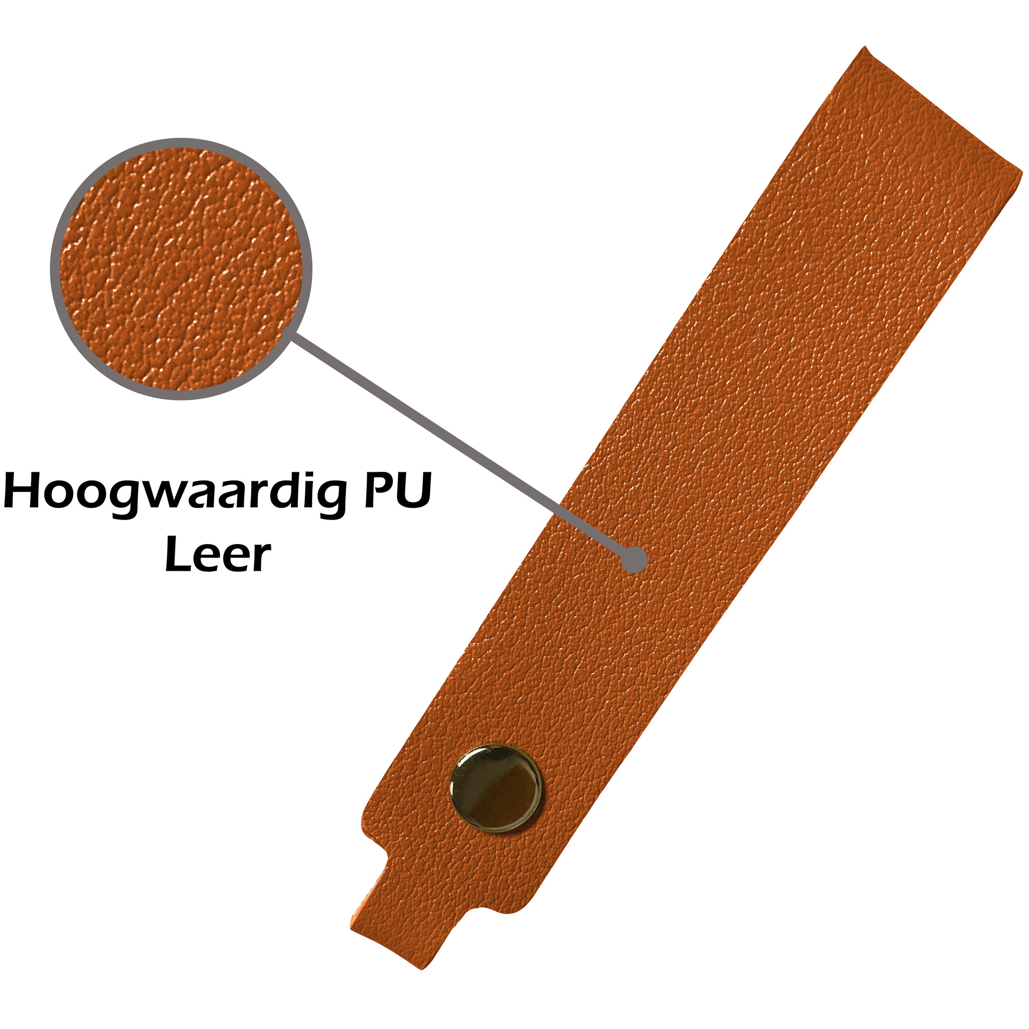 Nomfy Sleutelhanger Auto Met Sleutelring Leer Sleutelhanger Sleutelhanger Leer Dun - Bruin