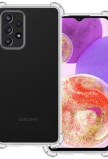 BASEY. Hoes Geschikt voor Samsung A23 Hoesje Shock Proof Case Hoes Siliconen - Hoesje Geschikt voor Samsung Galaxy A23 Hoes Cover Shockproof - Transparant