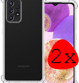 BASEY. BASEY. Samsung Galaxy A23 Hoesje Shockproof - Transparant - 2 PACK