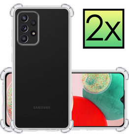 NoXx NoXx Samsung Galaxy A23 Hoesje Shockproof - Transparant - 2 PACK