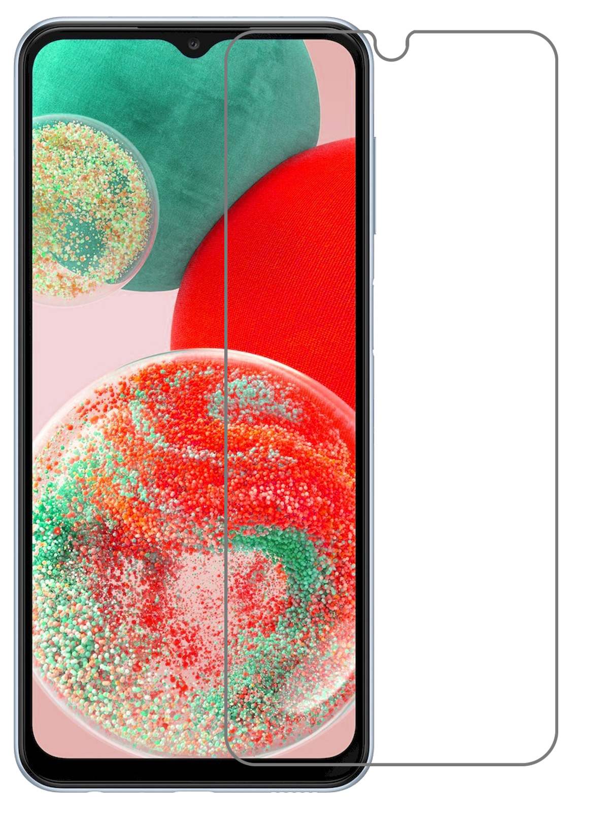 NoXx Screenprotector Geschikt voor Samsung A23 Screenprotector Tempered Glass Gehard Glas Beschermglas