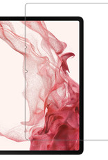NoXx Hoesje Geschikt voor Samsung Galaxy Tab S8 Hoesje Case Hard Cover Hoes Book Case Met Screenprotector - Rood