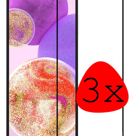 BASEY. BASEY. Samsung Galaxy A23 Screenprotector Glas Full Cover - 3 PACK