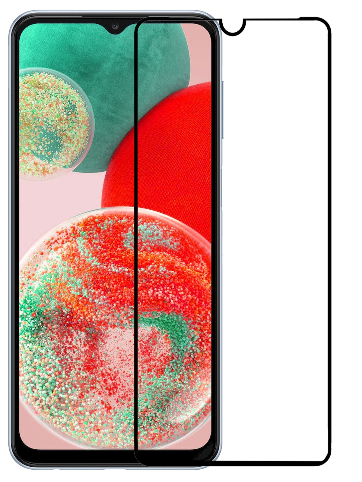 NoXx Screenprotector Geschikt voor Samsung A23 Screenprotector Tempered Glass Gehard Glas Full Cover