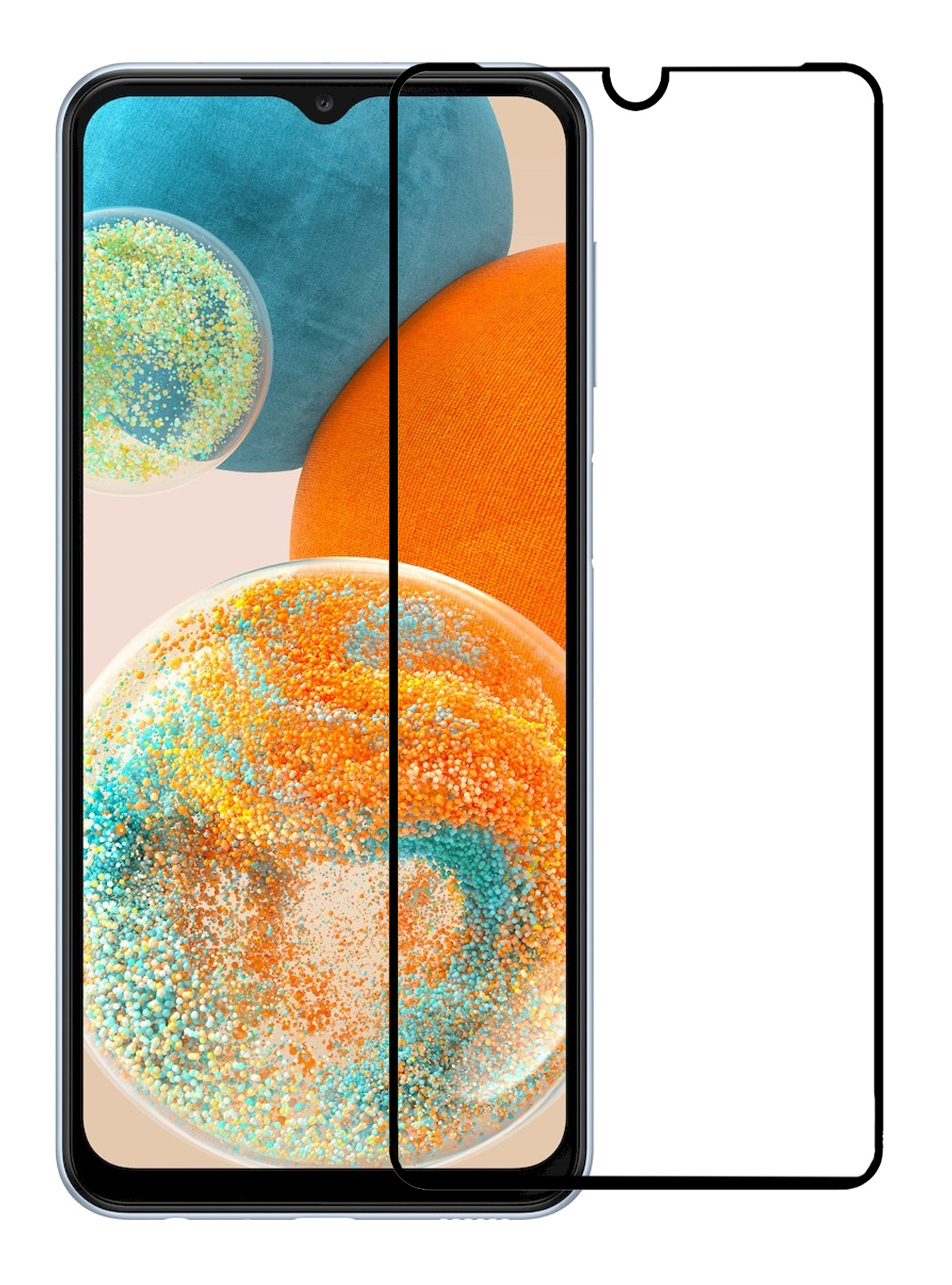 Nomfy Screenprotector Geschikt voor Samsung A23 Screenprotector Bescherm Glas - Screenprotector Geschikt voor Samsung Galaxy A23 Screen Protector Tempered Glass Full Screen Full Cover