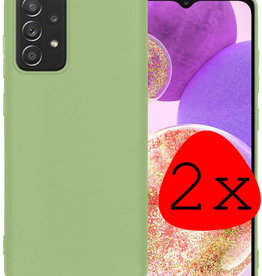 BASEY. BASEY. Samsung Galaxy A23 Hoesje Siliconen - Groen - 2 PACK