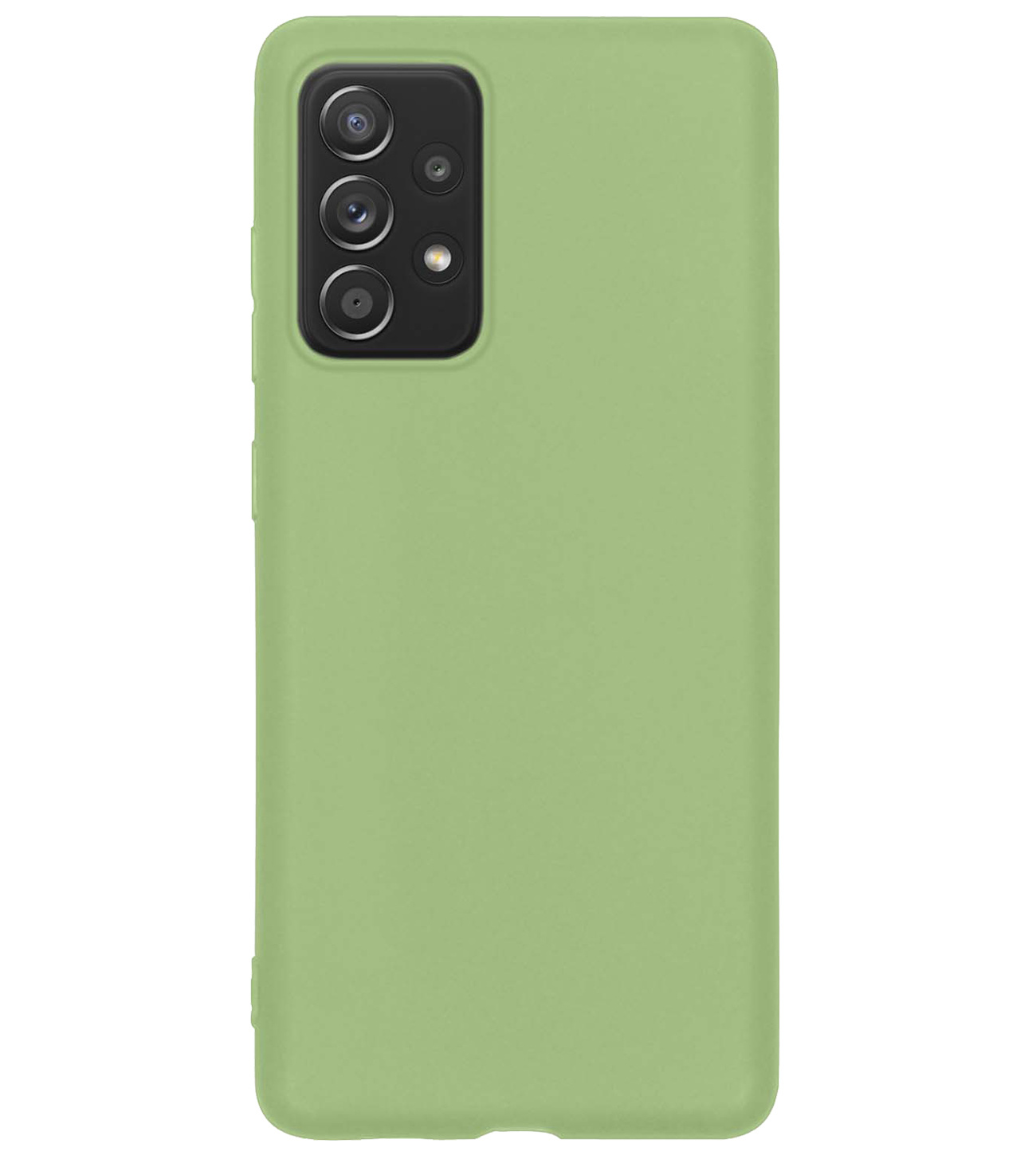 BASEY. Hoes Geschikt voor Samsung A23 Hoesje Siliconen Back Cover Case - Hoesje Geschikt voor Samsung Galaxy A23 Hoes Cover Hoesje - Groen - 2 Stuks