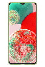 NoXx Hoes Geschikt voor Samsung A23 Hoesje Cover Siliconen Back Case Hoes - Groen