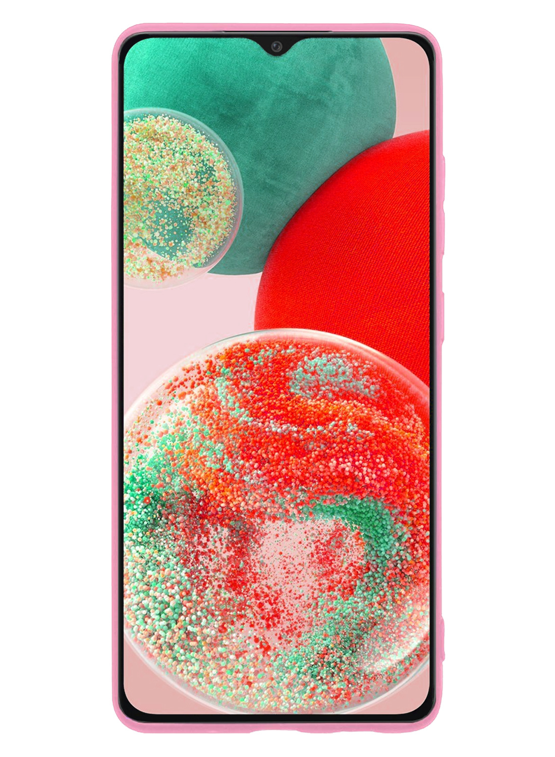 NoXx Samsung Galaxy A23 Hoesje Back Cover Siliconen Case Hoes - Licht Roze