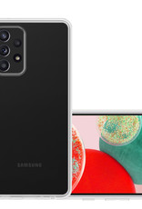 NoXx Hoes Geschikt voor Samsung A23 Hoesje Cover Siliconen Back Case Hoes - Transparant