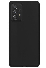 NoXx Hoes Geschikt voor Samsung A23 Hoesje Cover Siliconen Back Case Hoes - Zwart