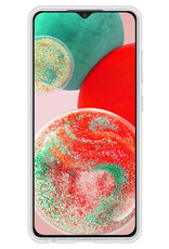 NoXx Hoes Geschikt voor Samsung A23 Hoesje Cover Siliconen Back Case Hoes - Transparant - 2x