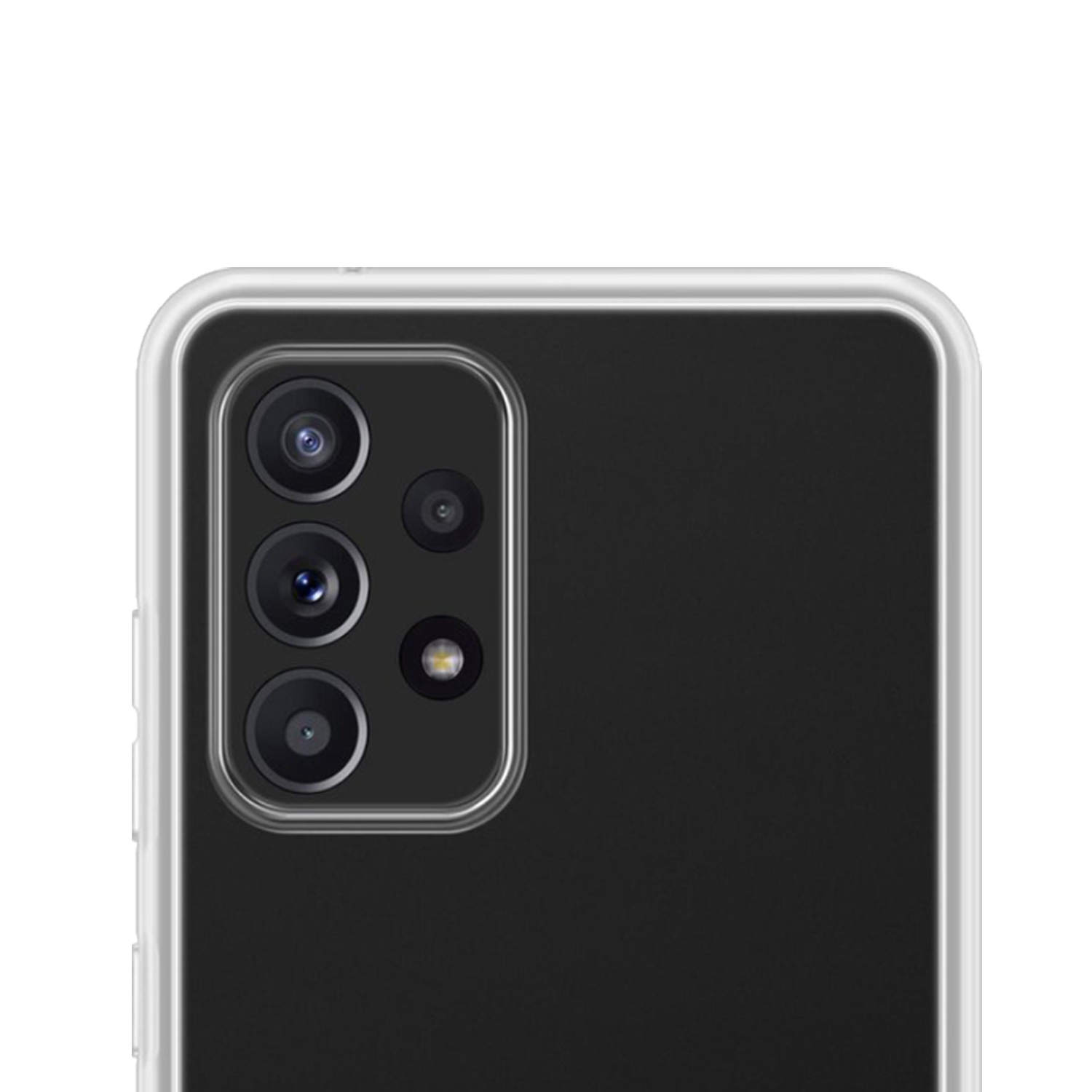 NoXx Hoes Geschikt voor Samsung A23 Hoesje Cover Siliconen Back Case Hoes - Transparant - 2x