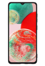 NoXx Hoes Geschikt voor Samsung A23 Hoesje Cover Siliconen Back Case Hoes - Zwart - 2x