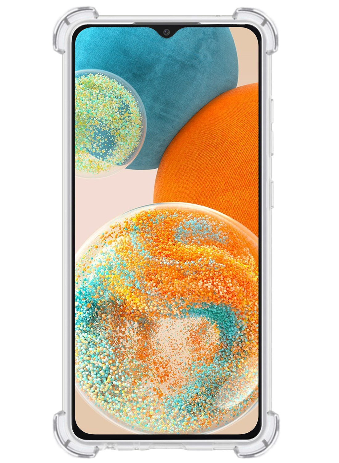 Nomfy Hoesje Geschikt voor Samsung A23 Hoesje Pasjeshouder Shockproof Pas Houder - Hoesje Geschikt voor Samsung Galaxy A23 Hoes Met Kaarthouder - Transparant