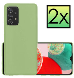 NoXx NoXx Samsung Galaxy A23 Hoesje Siliconen - Groen - 2 PACK