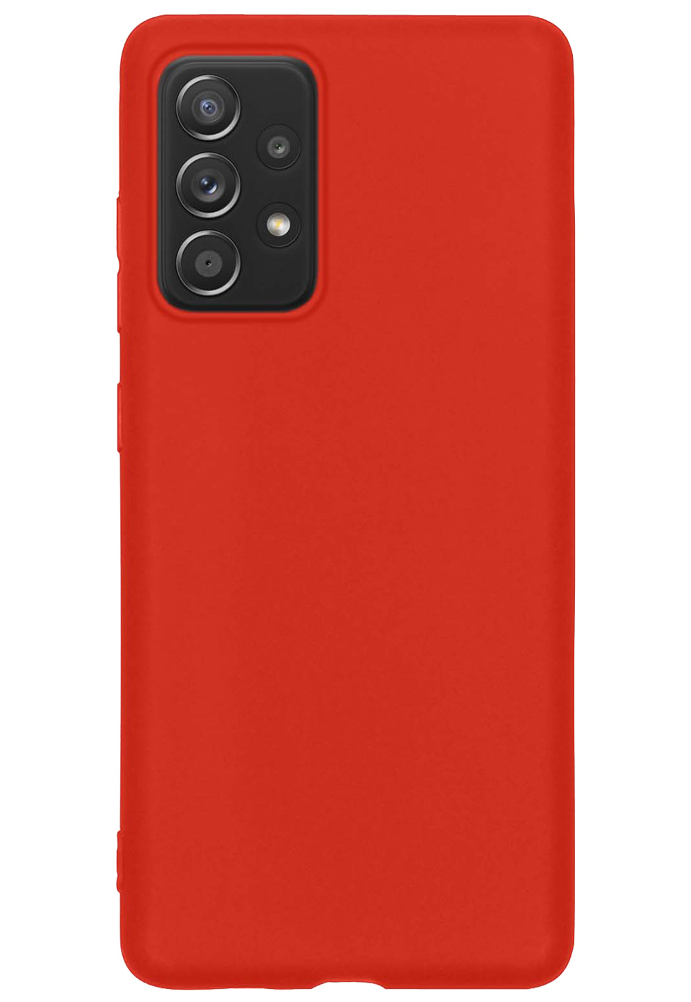 Nomfy Hoesje Geschikt voor Samsung A23 Hoesje Siliconen Cover Case - Hoes Geschikt voor Samsung Galaxy A23 Hoes Back Case - Rood