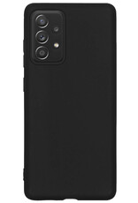 Nomfy Hoesje Geschikt voor Samsung A23 Hoesje Siliconen Cover Case - Hoes Geschikt voor Samsung Galaxy A23 Hoes Back Case - Zwart