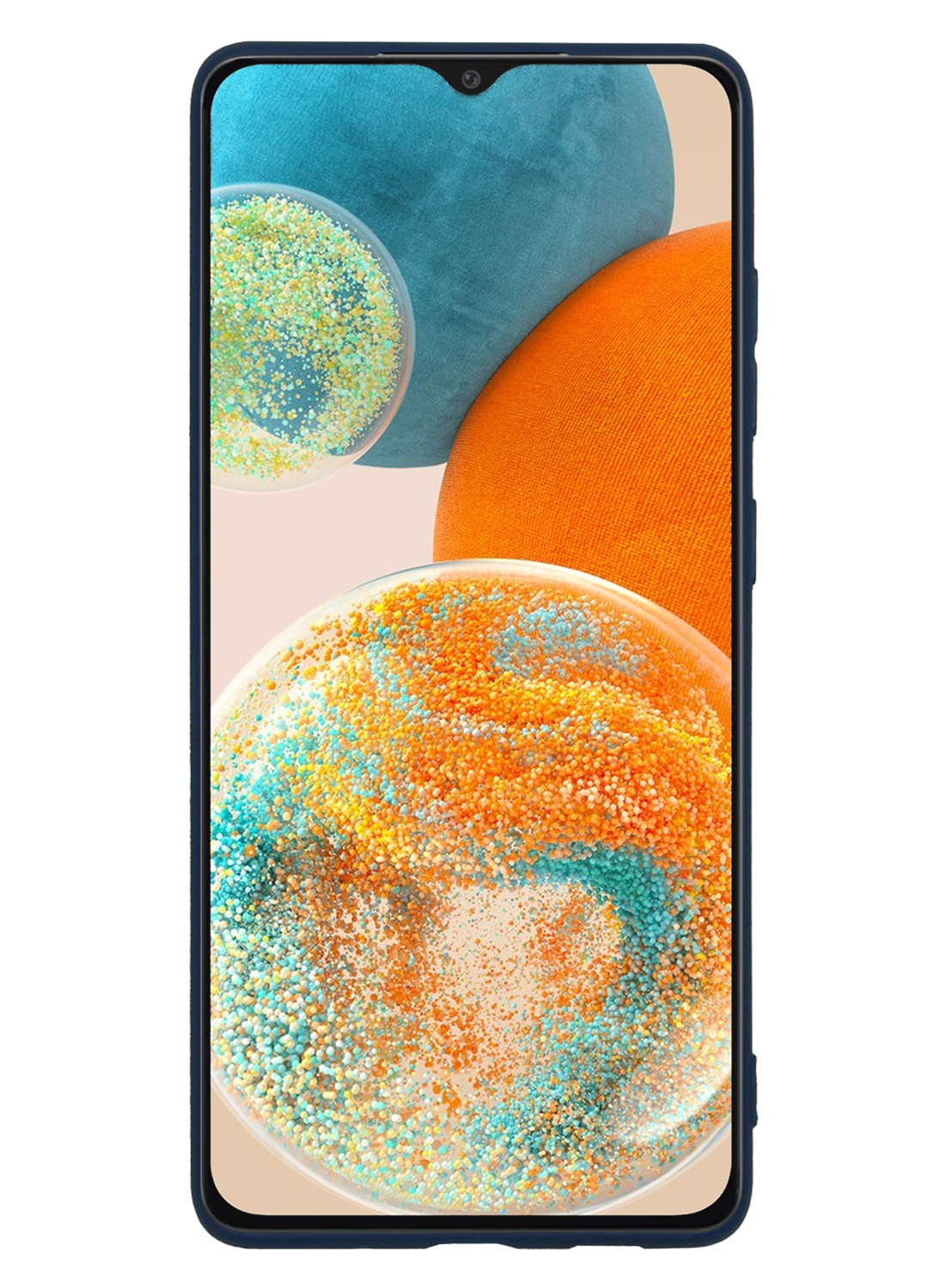 Nomfy Hoesje Geschikt voor Samsung A23 Hoesje Siliconen Cover Case - Hoes Geschikt voor Samsung Galaxy A23 Hoes Back Case - 2-PACK - Donkerblauw