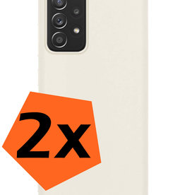Nomfy Nomfy Samsung Galaxy A23 Hoesje Siliconen - Wit - 2 PACK