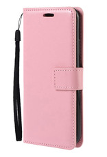 Nomfy Hoesje Geschikt voor Samsung A23 Hoes Bookcase Flipcase Book Cover - Hoes Geschikt voor Samsung Galaxy A23 Hoesje Book Case - Lichtroze