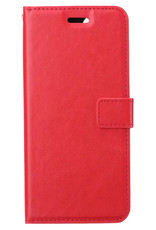 BASEY. Hoes Geschikt voor Samsung A23 Hoesje Bookcase Hoes Flip Case Book Cover - Hoesje Geschikt voor Samsung Galaxy A23 Hoes Book Case Hoesje - Rood