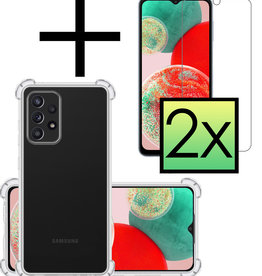 NoXx NoXx Samsung Galaxy A23 Hoesje Shockproof Met 2x Screenprotector