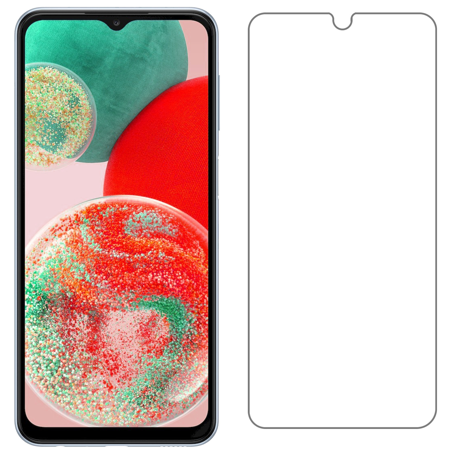 NoXx Hoes Geschikt voor Samsung A23 Hoesje Siliconen Cover Shock Proof Back Case Shockproof Hoes Met 2x Screenprotector - Transparant