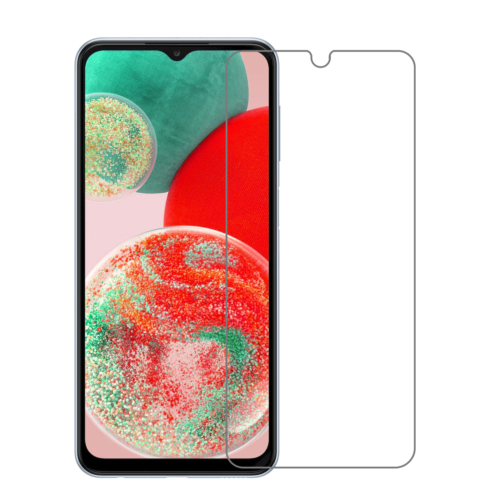 NoXx Hoes Geschikt voor Samsung A23 Hoesje Siliconen Cover Shock Proof Back Case Shockproof Hoes Met 2x Screenprotector - Transparant