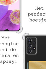 BASEY. Hoes Geschikt voor Samsung A23 Hoesje Shock Proof Case Hoes Met Screenprotector - Hoesje Geschikt voor Samsung Galaxy A23 Hoes Cover Shockproof - Transparant