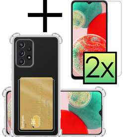 NoXx NoXx Samsung Galaxy A23 Hoesje Pashouder Met 2x Screenprotector