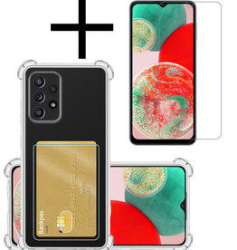 NoXx NoXx Samsung Galaxy A23 Hoesje Pashouder Met Screenprotector