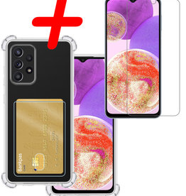 BASEY. BASEY. Samsung Galaxy A23 Hoesje Pashouder Met Screenprotector