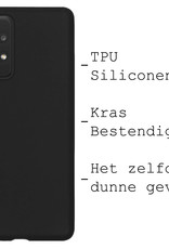 BASEY. Hoes Geschikt voor Samsung A23 Hoesje Siliconen Back Cover Case Met 2x Screenprotector - Hoesje Geschikt voor Samsung Galaxy A23 Hoes Cover Hoesje - Zwart