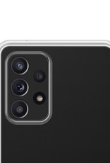 NoXx Hoes Geschikt voor Samsung A23 Hoesje Cover Siliconen Back Case Hoes Met Screenprotector - Transparant