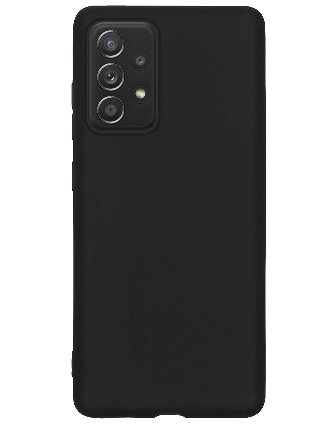 NoXx Hoes Geschikt voor Samsung A23 Hoesje Cover Siliconen Back Case Hoes Met 2x Screenprotector - Zwart