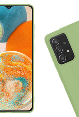 Nomfy Hoesje Geschikt voor Samsung A23 Hoesje Siliconen Cover Case Met Screenprotector - Hoes Geschikt voor Samsung Galaxy A23 Hoes Back Case - Groen
