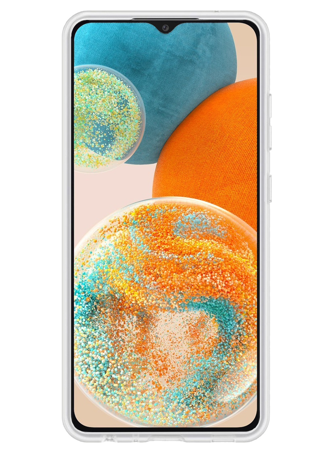 Nomfy Hoesje Geschikt voor Samsung A23 Hoesje Siliconen Cover Case Met Screenprotector - Hoes Geschikt voor Samsung Galaxy A23 Hoes Back Case - Transparant