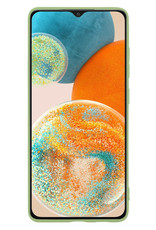 Nomfy Hoesje Geschikt voor Samsung A23 Hoesje Siliconen Cover Case Met 2x Screenprotector - Hoes Geschikt voor Samsung Galaxy A23 Hoes Back Case - Groen