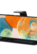 Nomfy Hoesje Geschikt voor Samsung A23 Hoes Bookcase Flipcase Book Cover Met Screenprotector - Hoes Geschikt voor Samsung Galaxy A23 Hoesje Book Case - Zwart